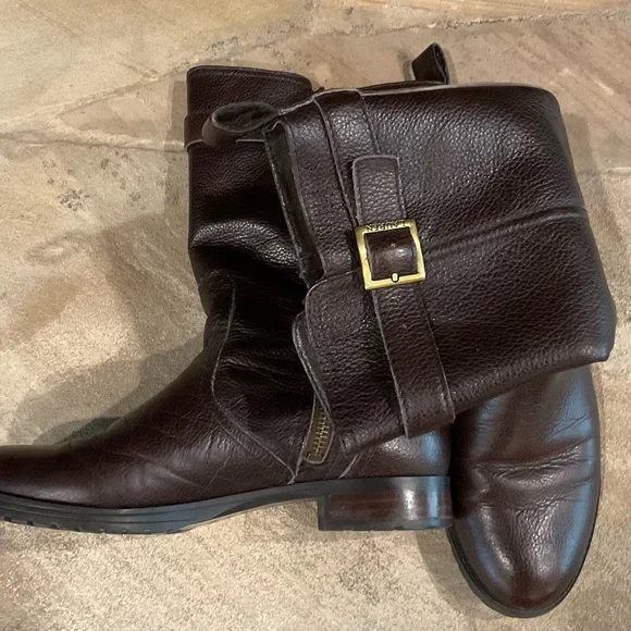 Ralph Lauren Brown Leather Combat Boots - Picture 4 of 4